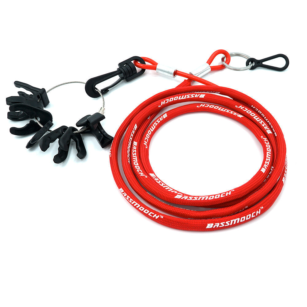 BassMooch Comfort No-Coil Kill Switch Safety Lanyard