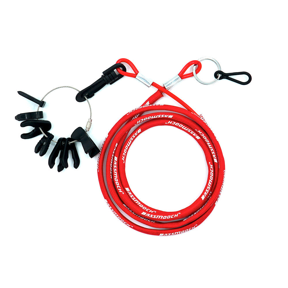 BassMooch Comfort No-Coil Kill Switch Safety Lanyard