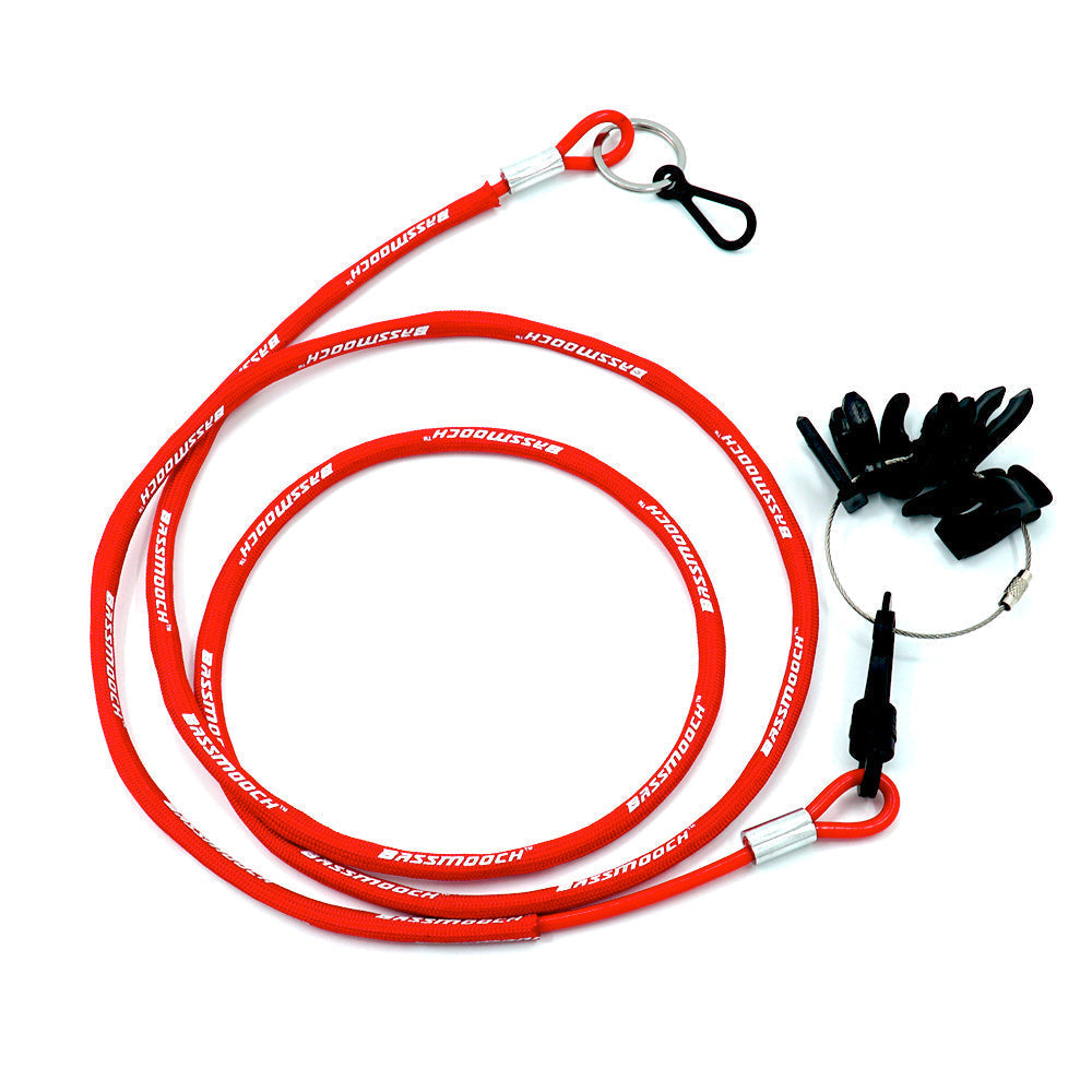 BassMooch Comfort No-Coil Kill Switch Safety Lanyard