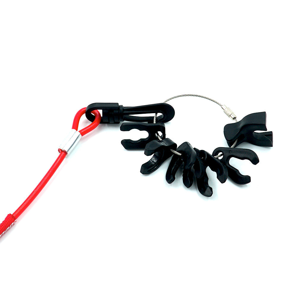 BassMooch Comfort No-Coil Kill Switch Safety Lanyard