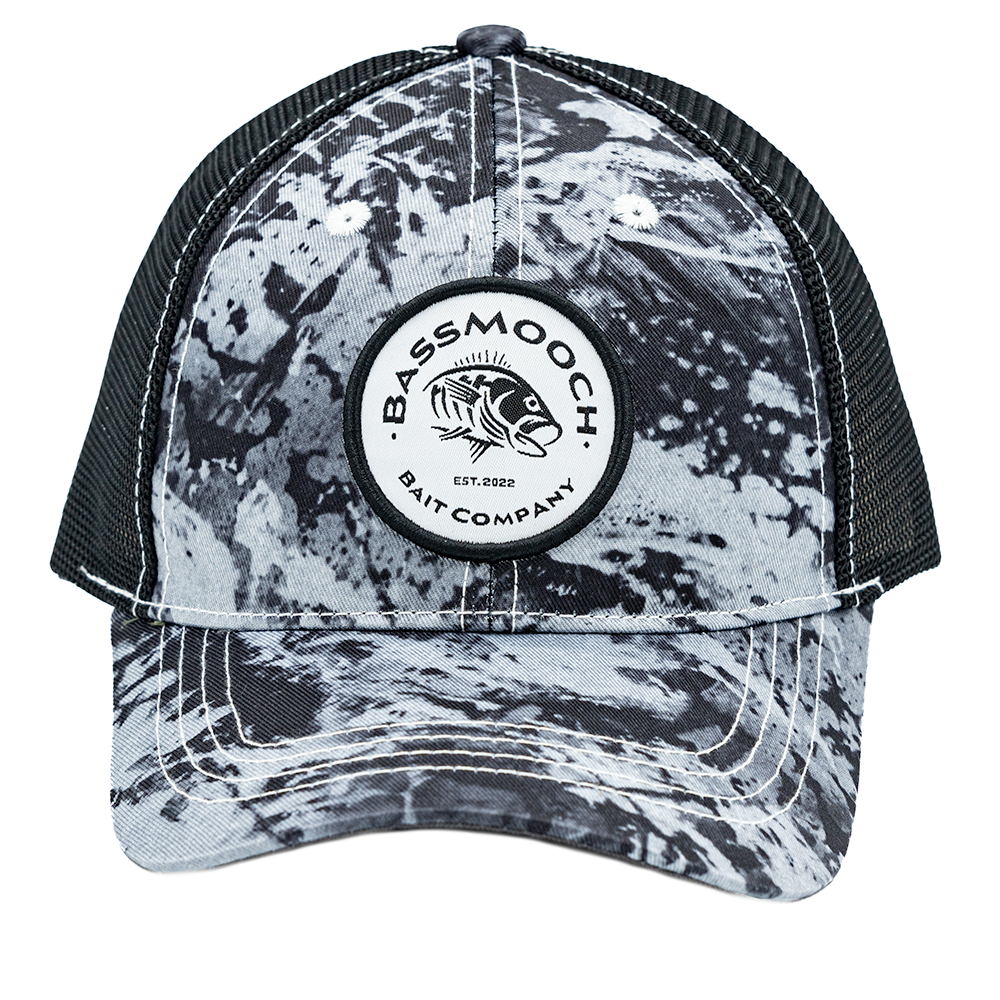BassMooch Black Camo Patch