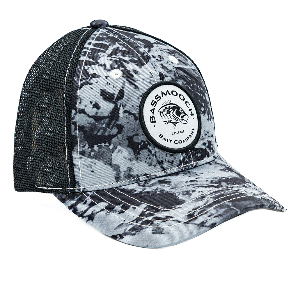BassMooch Black Camo Patch