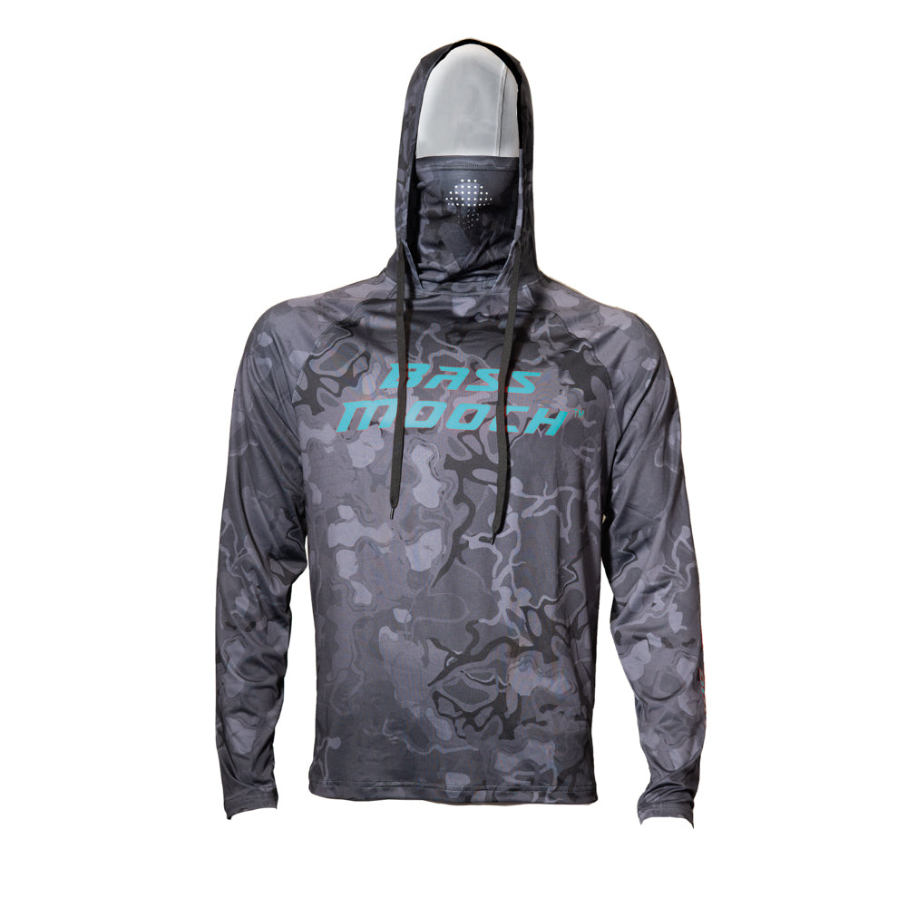 BassMooch Hooded Mask Performance Get'Em Fishing Shirt