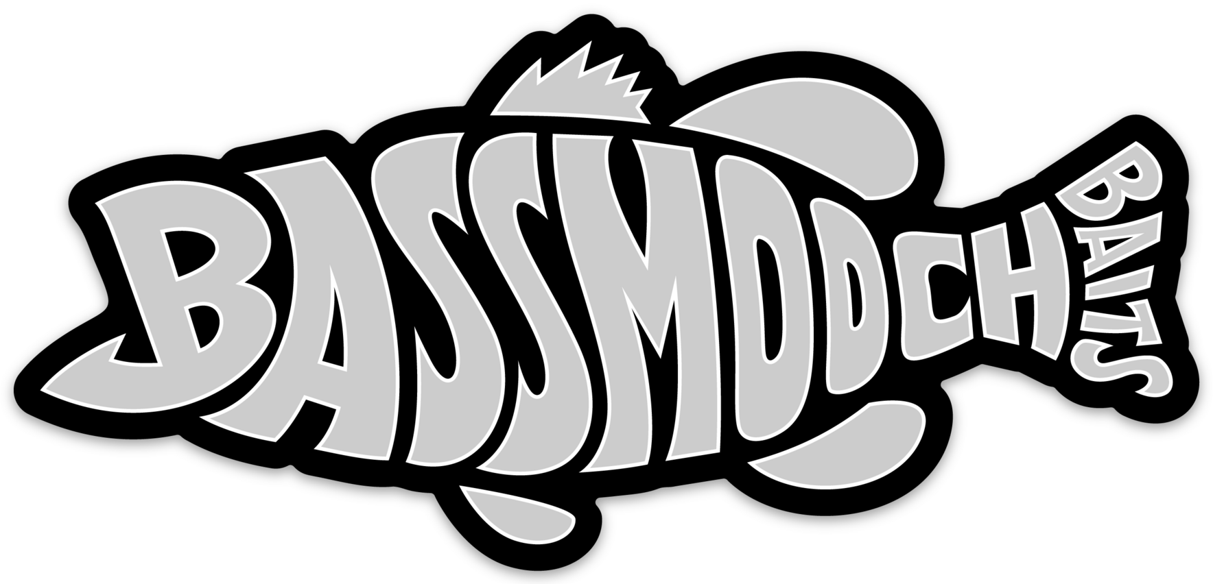 BassMooch Logo Fishy Decal