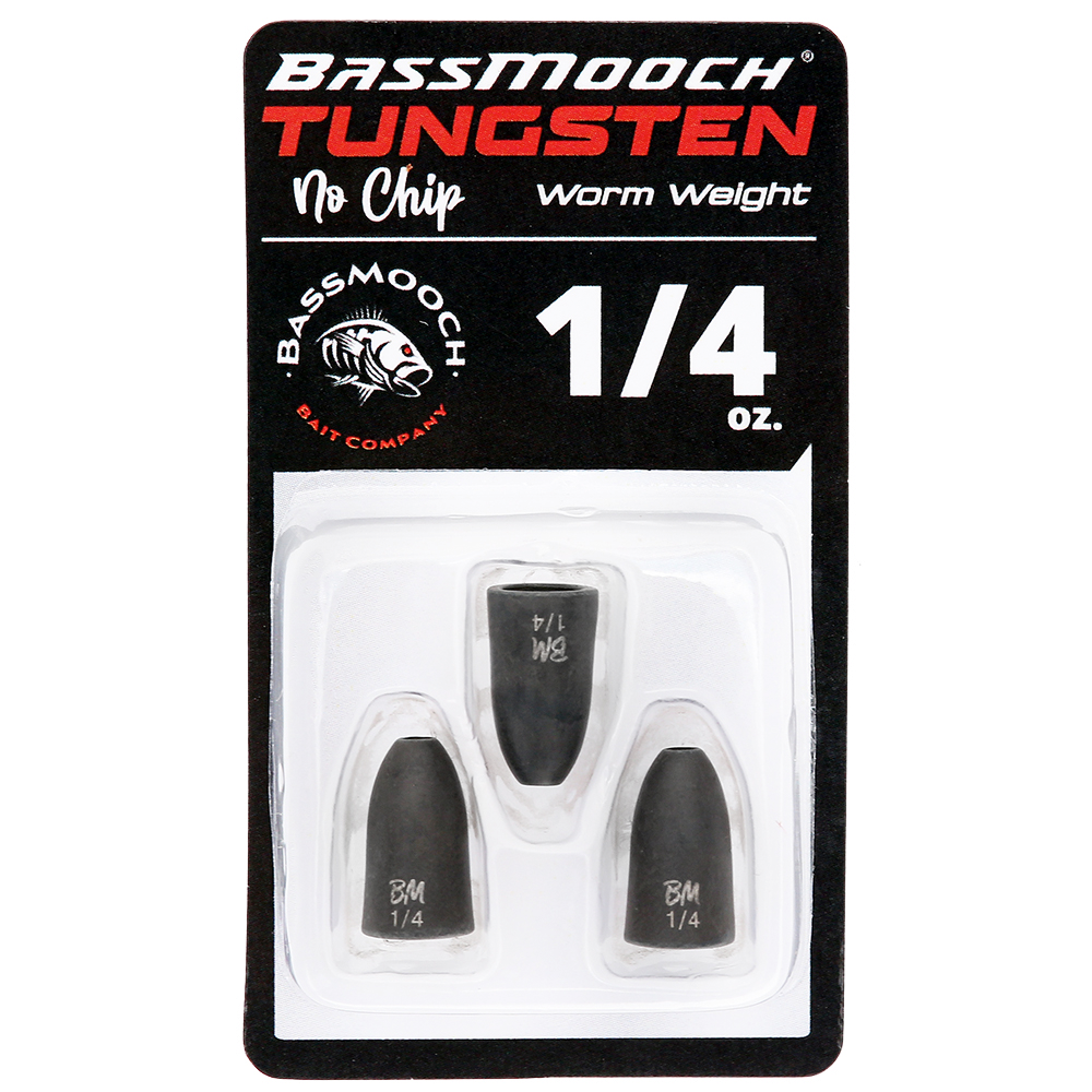 BassMooch Tungsten No-Chip Worm Weights